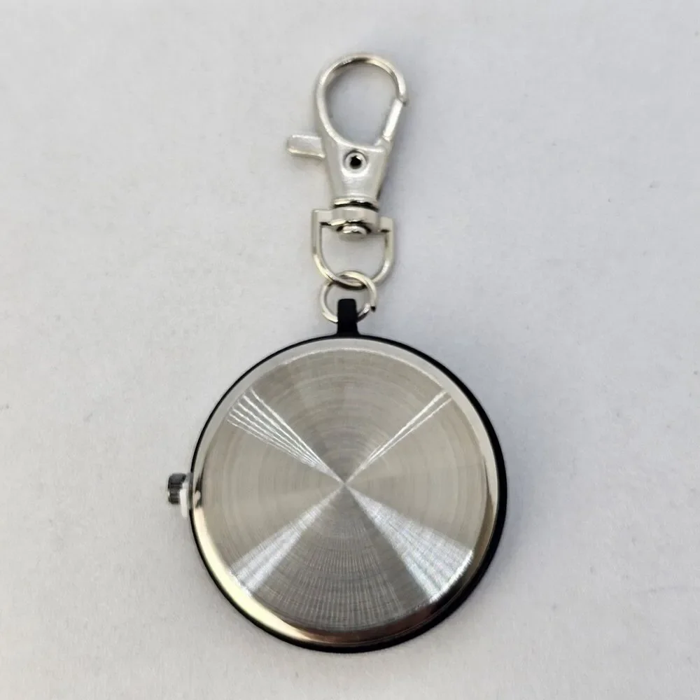 Key‎ Chain Quartz POCKET WATCH 40MM Large Case Easy to Read Arabic Numerals